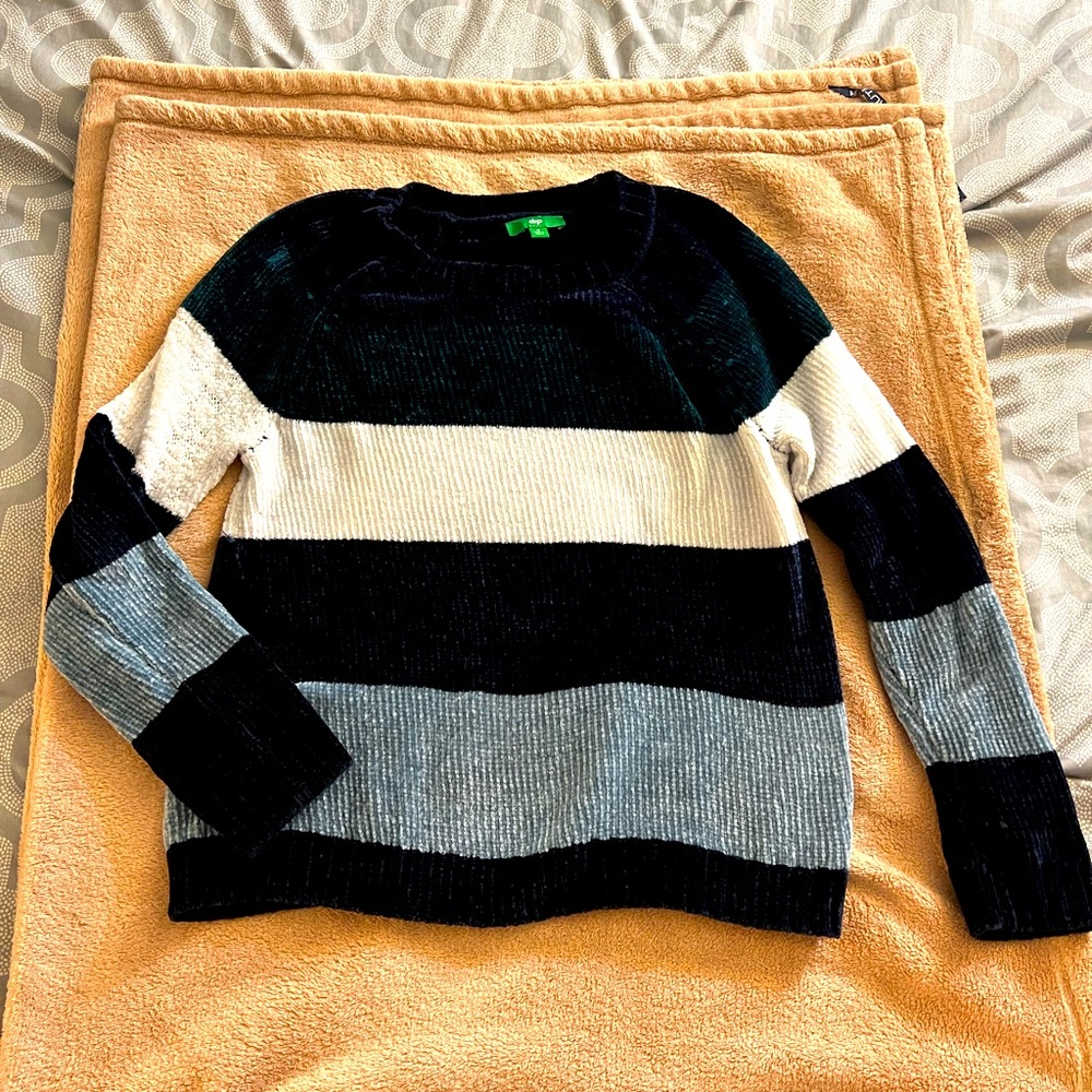 Blue and white striped Dip sweater